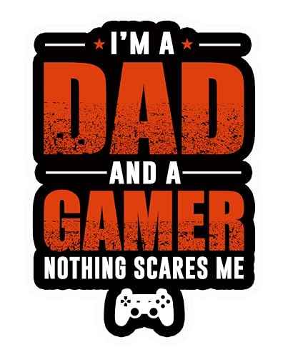 Gaming Funny Gamer Sticker, 5 inches - Wall, Car Bumper Sticker, Decal Waterproof Removable (F) - color: F