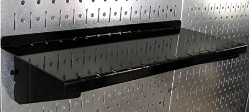 Wall Control ASM-SH-1606 B Deep Pegboard Shelf Assembly for Wall Control Pegboard Only, 6", Black