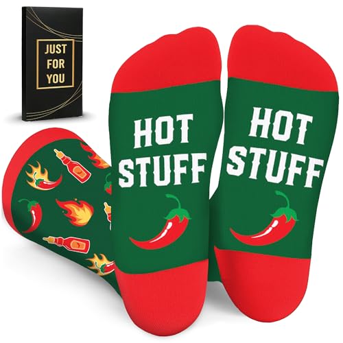 ZAGKOO Funny Socks for Men, Women - Stocking Stuffers for Men - color: Hot Stuff