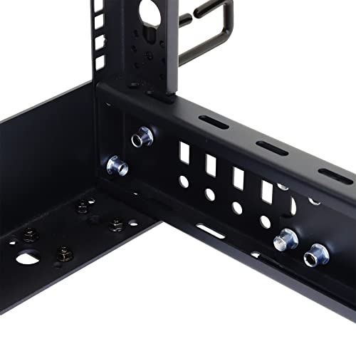 AEONS 18U 4-Post IT Open Frame Server Rack 19 Inch Depth-Adjustable (22" to 40") Network Equipment AV Gear w/Cable Management - style: 18U-4Post