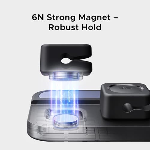 UGREEN Desk Cable Organizer, Magnetic Cord Holder 6 Pack, Silicone Cable Clip with Strong Magnet, 2 Sizes for Charging Cords, Easy Cable Management for Desk, Nightstand, Car, Home Office