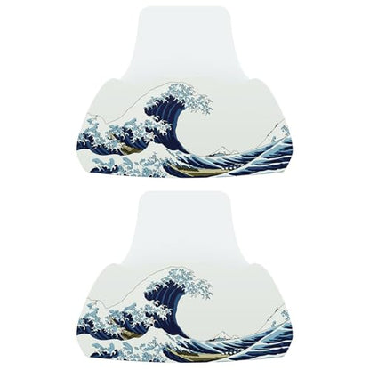 playvital 2 Pack Controller Display Stand for ps5, Gamepad Stand Desk Holder for ps5 Controller Accessories with Rubber Pads, The Great Wave - color: The Great Wave 2 set