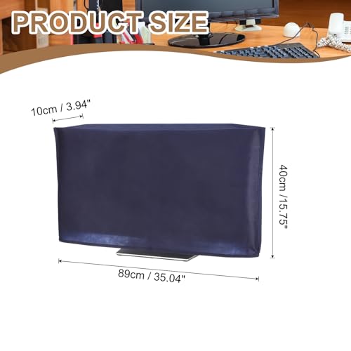 PATIKIL Computer Dust Cover, 34" Monitor Dust Protection Dustproof Cover Case for Desktop PC CPU Protector - 1Pcs (Blue) - size: 34"