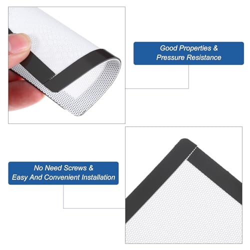 MECCANIXITY 3PCS PC Dust Filter, 100x100mm Magnetic Frame PVC Computer Case Cooler Dustproof Mesh Cover Fan Grills for Computer Chassis Speakers, White