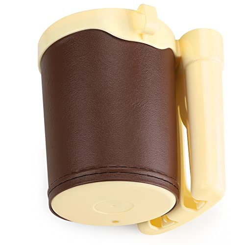 Accmor 3-in-1 Bike Cup Holder with Cell Phone Keys Holder, Bike Water Bottle Holders, Universal Bar Drink Cup Can Holder for Bicycles, Motorcycles, Scooters, Yellow Brown - color: Gream Yellow Brown