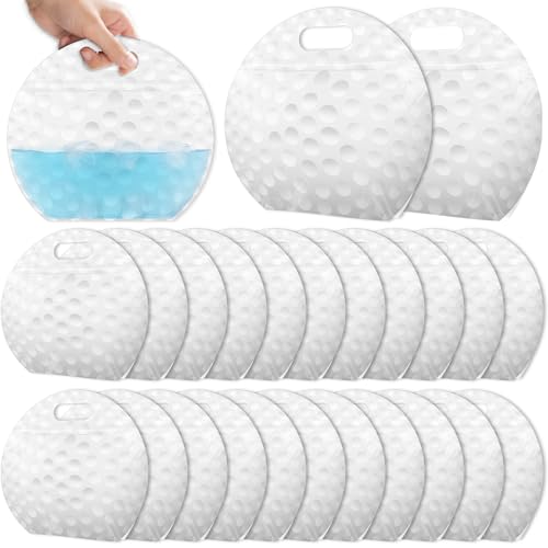 AKAIXI 24pcs 3.5Mil Thickened Golf Snack Bags Reusable Sealed Goodie Bags | with Handle Stand-up Golf Treat Bags for Sport Outings/Weekend Rounds, Party Favor Supplies Birthday Gifts for Golfers - color: Golf