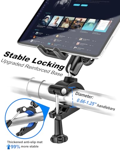 Kolasels Metal iPad Holder for Mic Stand [Ultra-Durable] Tablet Holder Mount for Microphone Stand, Mic Music Stand with Universal Tablet Clamp Mount for 4.7-13" Tablets and Cell Phones : Electronics