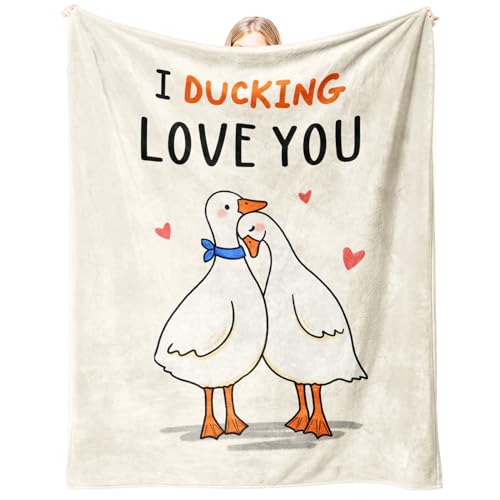 I Love You Gift for Her Him, Gifts for Girlfriend Boyfriend, Soft Flannel Love Blanket, Anniversary Birthday Gifts for Women Men - 50 x 60 inches - color: Couple
