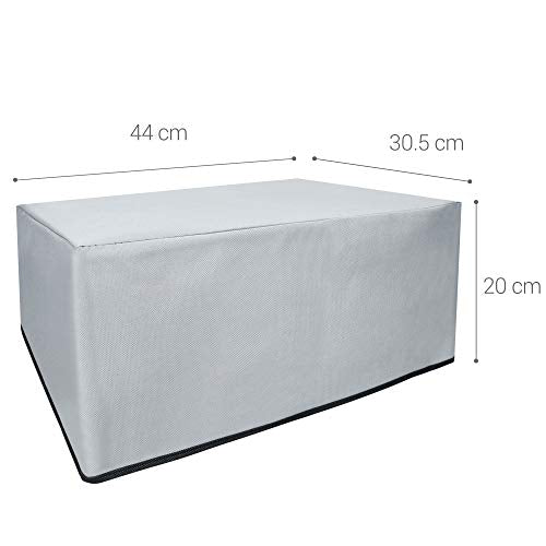 kwmobile Dust Cover Compatible with Canon Pixma MX495 / TR4550 / 4551 / 4755i - Printer Case - Fabric Protector Cover - Light Grey