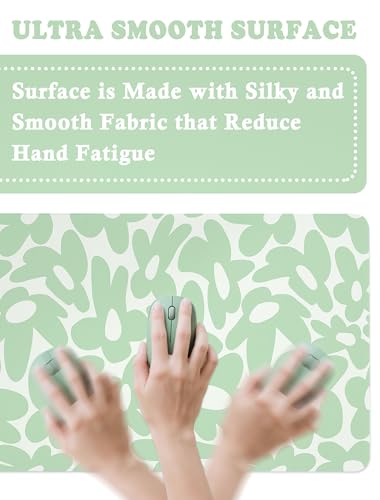Cute Aesthetic Sage Green Keyboard Computer Desk Mat Pad Cute Sage Green, Desk Matt for Desktop, Keyboard Mats for Desk (31.5" x 15.8") - color: Sage Green