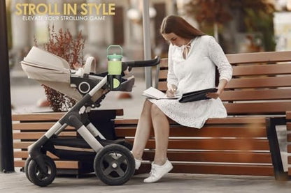 New Stroller Cup Holder for Stanley Quencher H2.0 (30 & 40 Oz. Models), Also Compatible with Stanley IceFlow (20 & 30 Oz. Models) - Transparent - color: Transparent