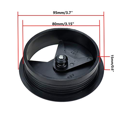 Large Desk Grommet Wire Organizer for Office Cord Management 80mm/3.15" Mounting Dia - Pack of 3