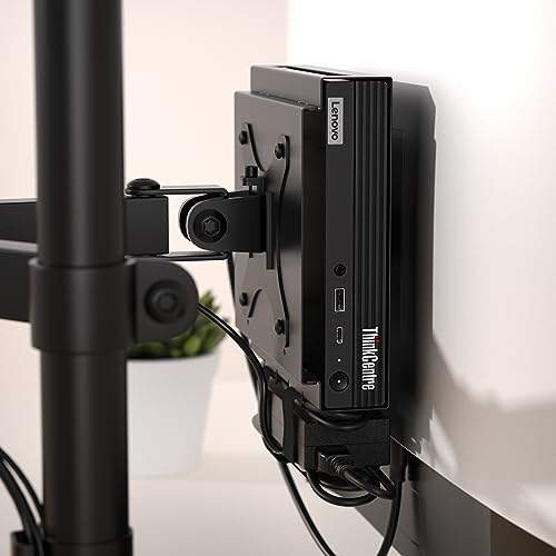 HumanCentric VESA Mount Compatible with Lenovo Thinkcentre Tiny M90q Gen 2, M80q Gen3, M90q Gen3, M70q Gen 2, Thinkstation P3 Tiny, M60e, M75q Gen2, M70q, Mount Behind Monitor