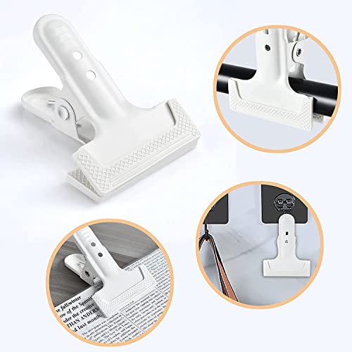 Heavy-Duty Spring Clamps, 4-Pack, 4" Clips, White | Photography Backdrops, Woodworking, Home Improvement
