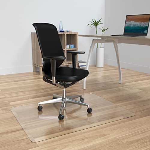 Amyracel Office Chair Mat for Hardwood Floor, 36” x 48” Clear Computer Desk Chair Mat for Hard Floors, Easy Glide Office Floor Mat for Hardwood Floor - color: Clear, size: 36" x 48" Rectangular