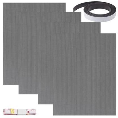 DIY PC Case Dust Mesh Filter,400x300mm PC Mesh Grill with Magnetic Frame Strip,Computer Cooler,Cooler Filter Screen,Fan Dust Mesh Cover Dustproof High Density - 4 Pack