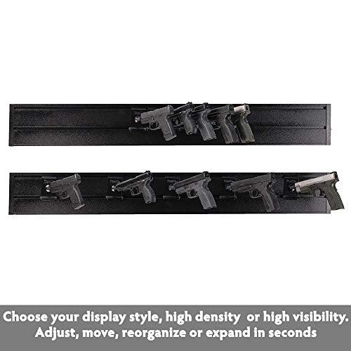 Hold Up Displays in Barrel Wall Mount Handgun Pistol Holder Gun Hanger – 30 Degrees Left - size: 5 Pack, style: 30 Degree Right