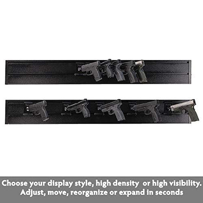 Hold Up Displays in Barrel Wall Mount Handgun Pistol Holder Gun Hanger – 30 Degrees Left - size: 5 Pack, style: 30 Degree Right