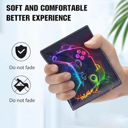 EXXBYELI Kids Wallet for Boys,Cool Boys Gaming Wallet for Kids Ages 5-7 8-12 11-15 with Credit Id Card Cash Holder Black Rfid Blocking Zipper For Teen Youth Guys Teenager Birthday Gifts Ideas - color: game-Yellow green blue purple