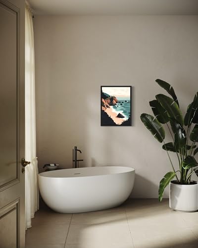 Big Sur Unframed Wall Art Print Poster, California Boho Decor Posters Prints Scenery Landscape Home Picture Painting Artwork Gallery 4 (Big Sur, 10"L x 8"W, Unframed) - color: Big Sur, size: 10"L x 8"W