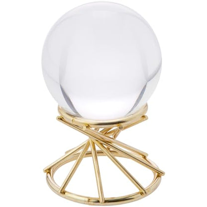 Bard's Brass-toned Egg Stand/Holder, Swirl Leg, Reversible 1.4375" and 2" Display Diameter