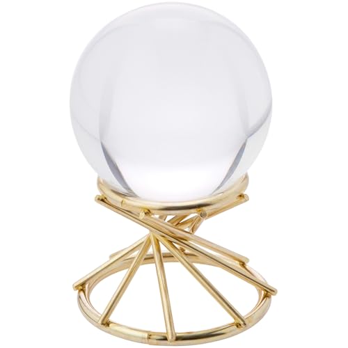 Bard's Brass-toned Egg Stand/Holder, Swirl Leg, Reversible 1.4375" and 2" Display Diameter