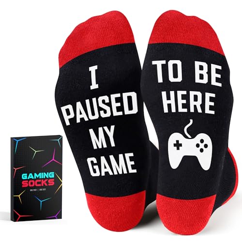Gamers Gifts for Men, Boys - Gifts for Gamers - Gaming Socks, Stocking Stuffers for Men, Boyfriend, Son Gaming Novelty Socks - color: Gaming05