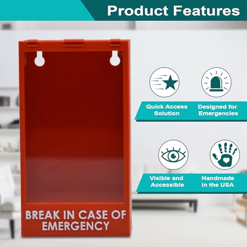 Break Glass in Case of Emergency Wall Display - Funny 3D Printed Decor for Home, Office, Game Room, Dorm