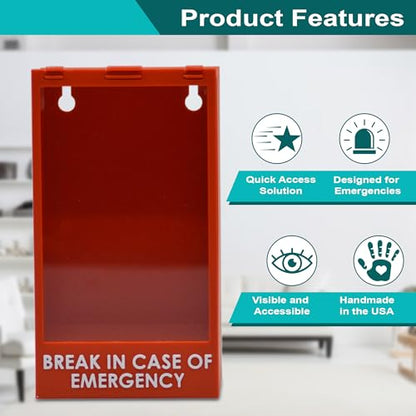 Break Glass in Case of Emergency Wall Display - Funny 3D Printed Decor for Home, Office, Game Room, Dorm