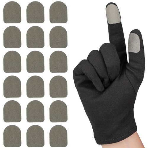 Ultra-Thin Touch Screen Stickers for Gloves, Motorcycle Gloves Touchscreen Stickers, Sensitive Mobile Gaming Accessories for PUBG Call of Duty Mobile Legends, Pack of 20 - size: Pack of 20