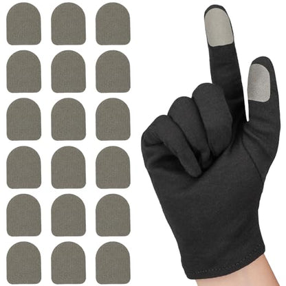 Ultra-Thin Touch Screen Stickers for Gloves, Motorcycle Gloves Touchscreen Stickers, Sensitive Mobile Gaming Accessories for PUBG Call of Duty Mobile Legends, Pack of 20 - size: Pack of 20