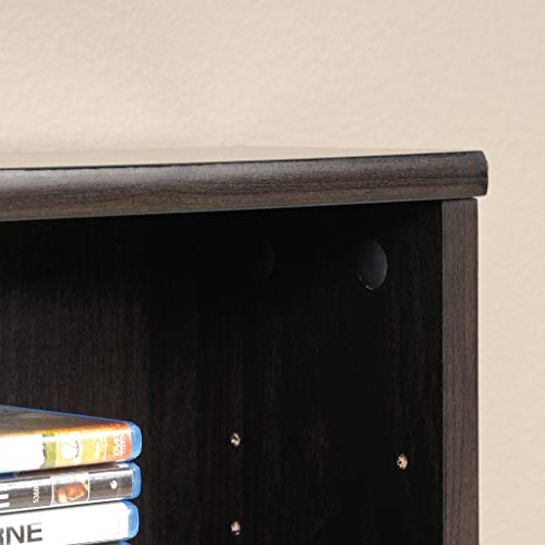 Sauder Multimedia 7 tier Storage Tower, Cinnamon Cherry finish
