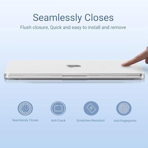 MOSISO Matte Cover Compatible with MacBook Neo Case 13 inch 2026 Model A3404, Ultra-Thin Precision Fit Scratch & Fingerprint Resistant Hard Shell Case&TPU Keyboard Cover&Type C, Matte Clear - color: Matte Clear