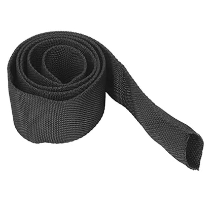 Chain Sleeve Winch Rope Protector, Fydun Polyester Winch Rope Protective Sleeve Black Winch Cover Universal for 5cm/1.97in Width Cable Line(1M) - size: 1M