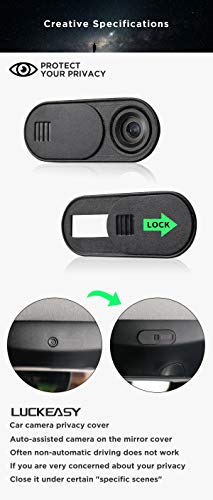 LUCKEASY Webcam Cover for Tesla Model 3/ Y Car Camera Privacy Cover for Model Y Accessories Black