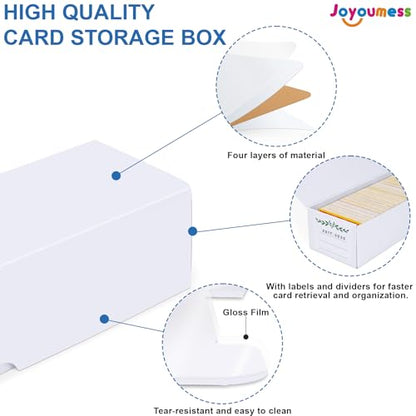 Trading Card Storage Box, 16 Pack Cardboard Card Organizer for Sports, Baseball, MTG & Game Cards – Horizontal Trading Card Storage Holds 12,000+ Cards - size: 16 pack