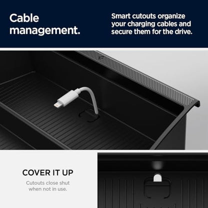 Spigen Armrest Organizer Tray for Ford F-150 2021-2026 & F-150 Lightning 2022-2026 [Check Compatibility for 2024/2025/2026 Models] - size: Ford F-150 & F-150 Lightning
