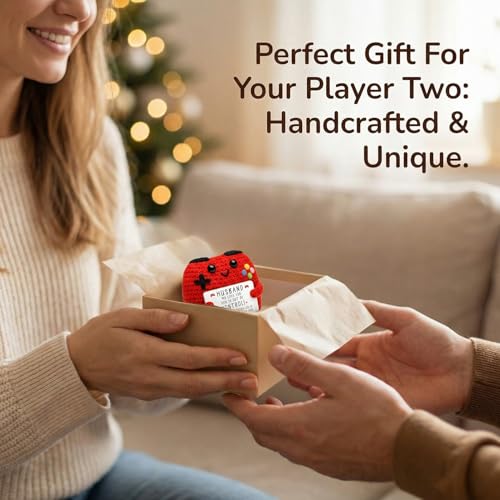 Handcrafted Crochet Game Controller Gift, Unique Husband Birthday Present, Custom for Him, Thoughtful Gaming Plushie for Men - style: for Husband