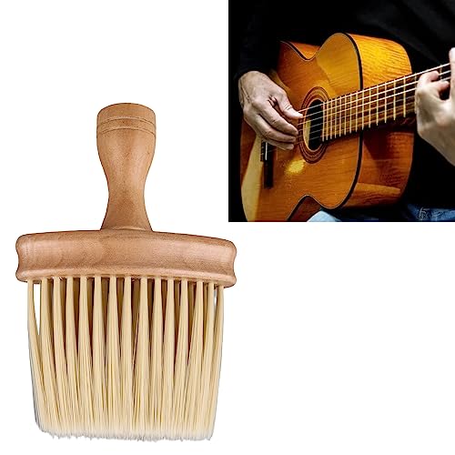 Keyboard Brush Wood for Piano Cleaning, 6.1 x 4.13in Wooden Keyboard Brush, Universal Drum Ukulele Piano Brush, Non Static Instrument Dust Removal Brush for Instrument, Car