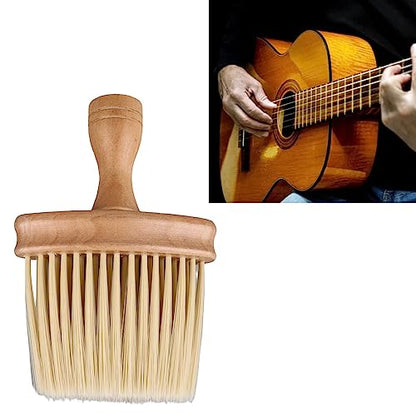 Keyboard Brush Wood for Piano Cleaning, 6.1 x 4.13in Wooden Keyboard Brush, Universal Drum Ukulele Piano Brush, Non Static Instrument Dust Removal Brush for Instrument, Car
