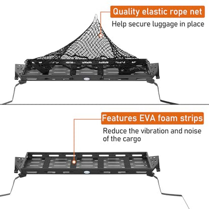Hooke Road Crosstrek Rear Trunk Cargo Rack Basket Tray for 2013-2017 Subaru XV Crosstrek, Lightweight Steel Interior Storage Luggage Carrier