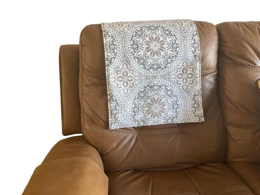 Bittlemen. Co. Headrest Covers for Recliners Furniture Slipcovers Headrest Protectors Home Decor for Sofas Loveseats Theater Chairs Office Chairs RV's Housewarming Gifts (Brown) - color: Brown