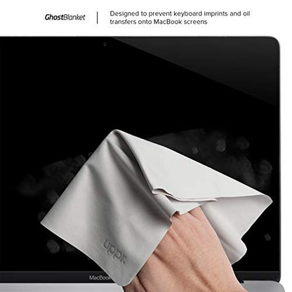 UPPERCASE GhostBlanket Screen Keyboard Imprint Protection Microfiber Liner and Cleaning Cloth 13" Compatible with MacBook Pro 13"/14", MacBook Air 13"/15", MacBook Neo 13" - size: 13"/14"/15" MacBook Pro/Air/Neo