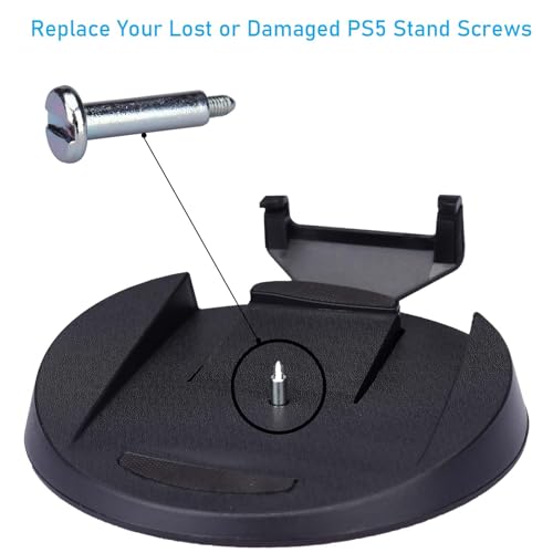 3Pcs Vertical Stand Holder Bottom Screw Fixing Screws for PS5 Console Stand Support Screws (Sliver - 3 Pcs)