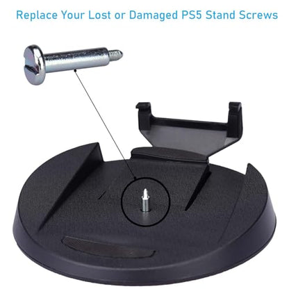 3Pcs Vertical Stand Holder Bottom Screw Fixing Screws for PS5 Console Stand Support Screws (Sliver - 3 Pcs)