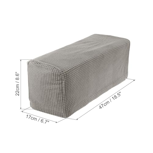 uxcell 2pcs Stretch Armrest Covers for Chairs/Sofas, Couch Arm Covers with Twist Pin, Furniture Protector Slipcovers Taupe - color: Taupe