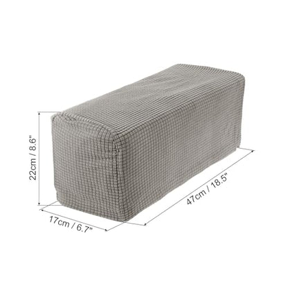 uxcell 2pcs Stretch Armrest Covers for Chairs/Sofas, Couch Arm Covers with Twist Pin, Furniture Protector Slipcovers Taupe - color: Taupe