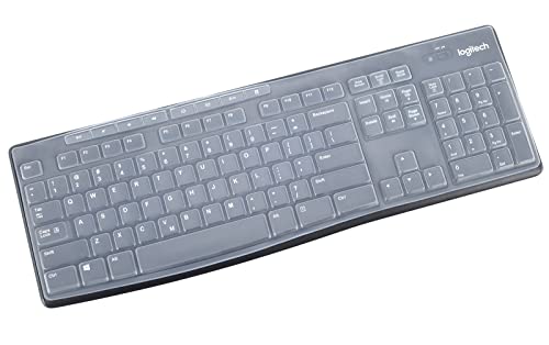 Keyboard Cover for Logitech MK370 MK295 MK270 K270 Keyboard, Logitech MK370 MK270 K270 Keyboard Skin Protector - Clear - color: Clear