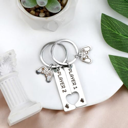 Couple Keychain Sets Matching Keychians Gift Sets for Couples Unique Love Keycharms for Him or Her