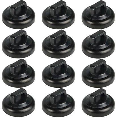 Magnet Zip Tie Mount Magnetic Zip Ties Mount Clips Base Holder Strong Multipurpose Wire Cable Holder Mount Wire Clips Management for Home Office Marine Electrical Wiring (Black, 12 Piece) - size: 12 Piece